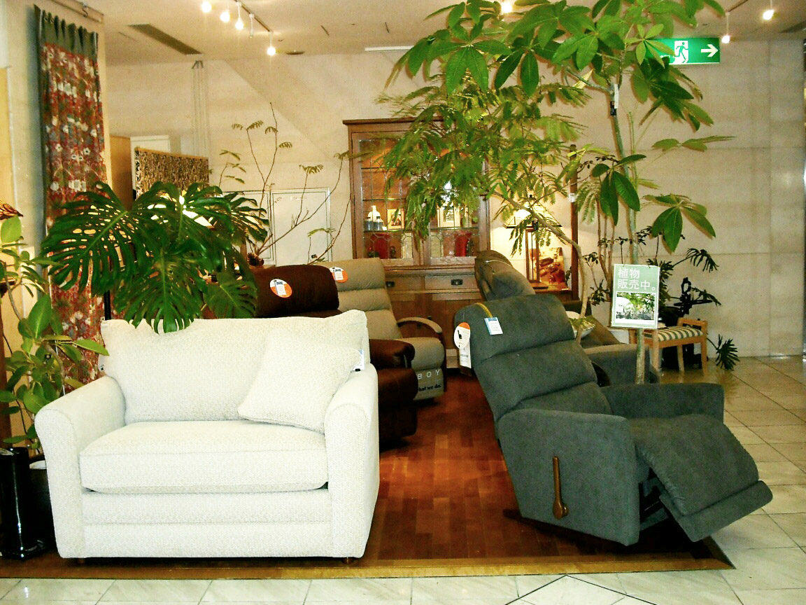 LAZBOY 1人掛けソファ ロッキングチェア 花柄 布製 リクライニング 