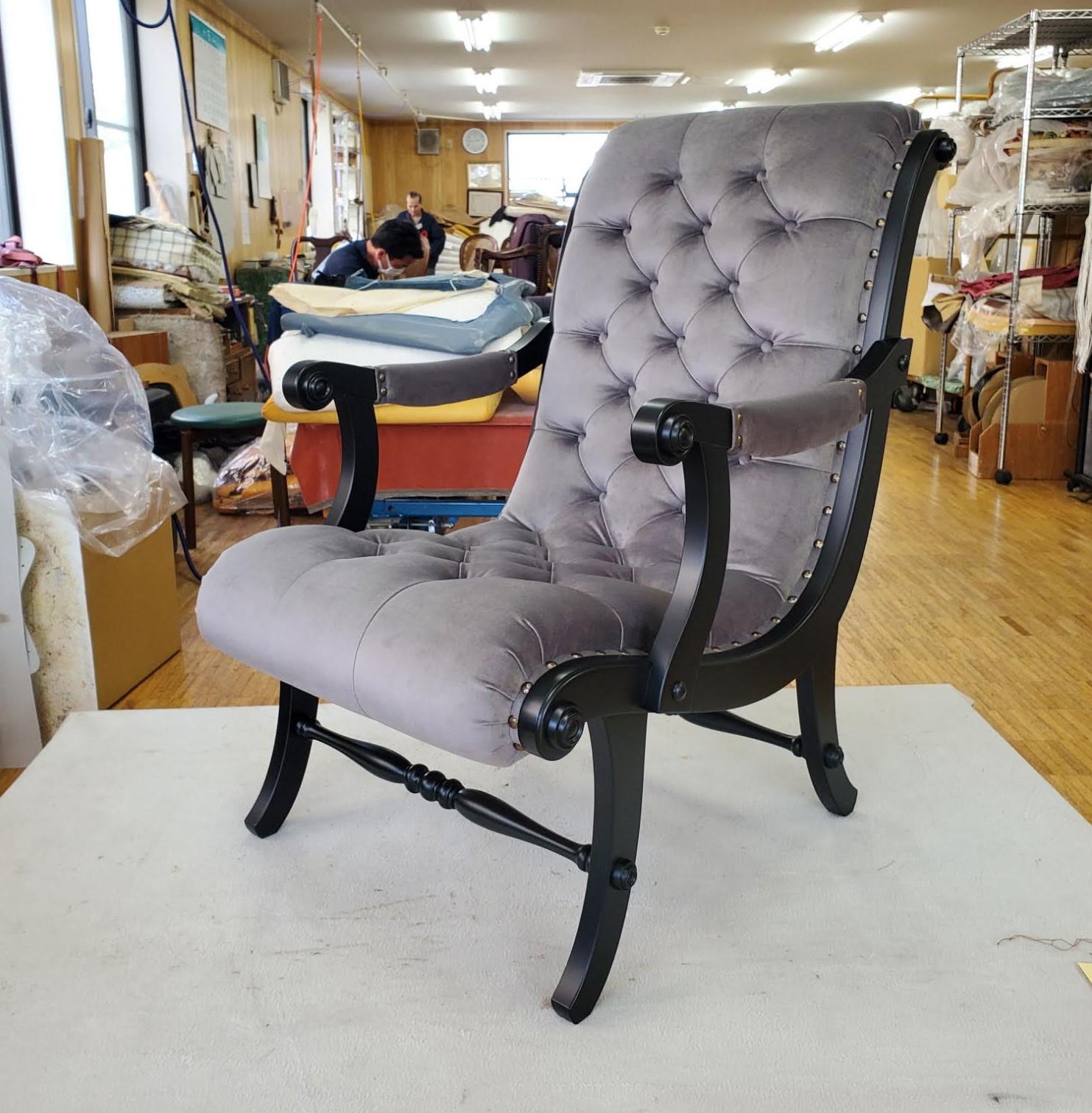 ダニエル家具 ソファシリーズ ブーツソファ 別注ブラックカラー 